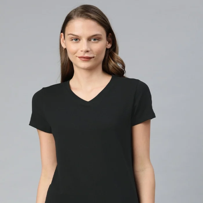 Van Heusen Women V-Neck Short Sleeve Lounge T-Shirt