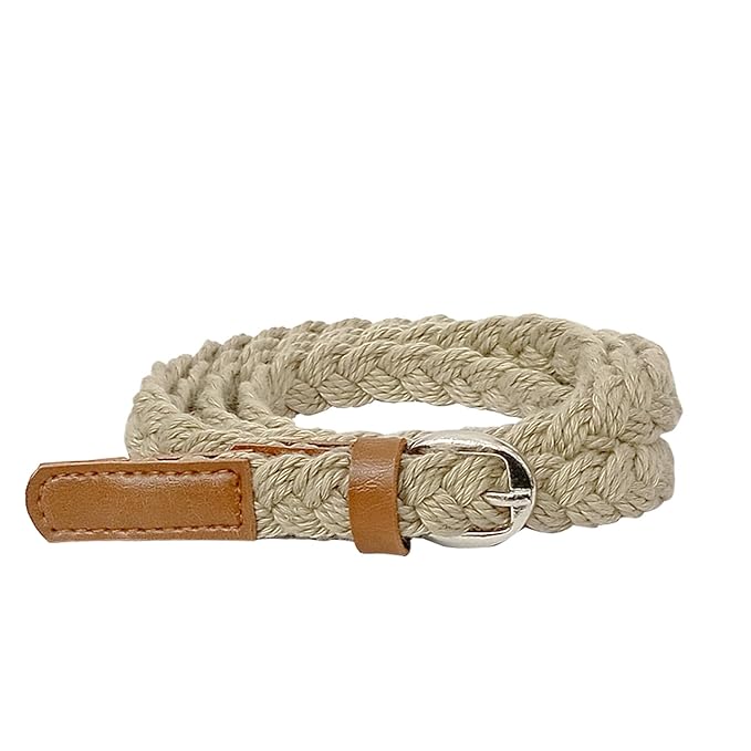 Aakriti Women Cotton Braided Hand Made Casual Belt for Ladies | Handwoven Belt for Long Shirts and Dresses