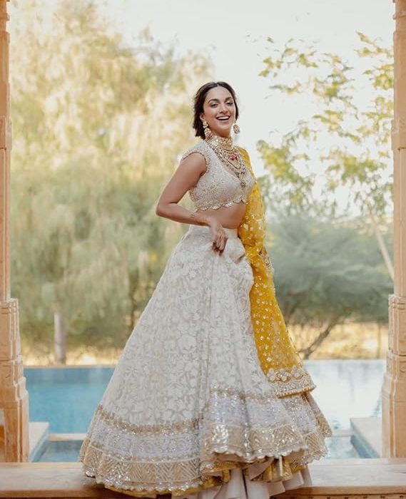 TRENDMALLS Women's Georgette Embroidery Sequence Work Lehenga Choli with Dupatta For Women Semi-Stitch
